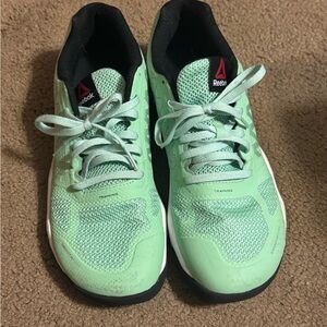 Reebok Black and Mint Sneakers trainers size 8.5 women’s